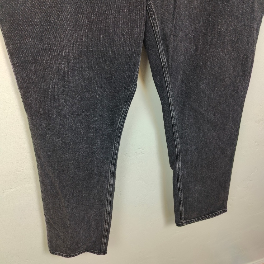 Abercrombie & Fitch 90s Slim Straight Jeans Womens 32 14 Black Curve Love - Picture 4 of 10
